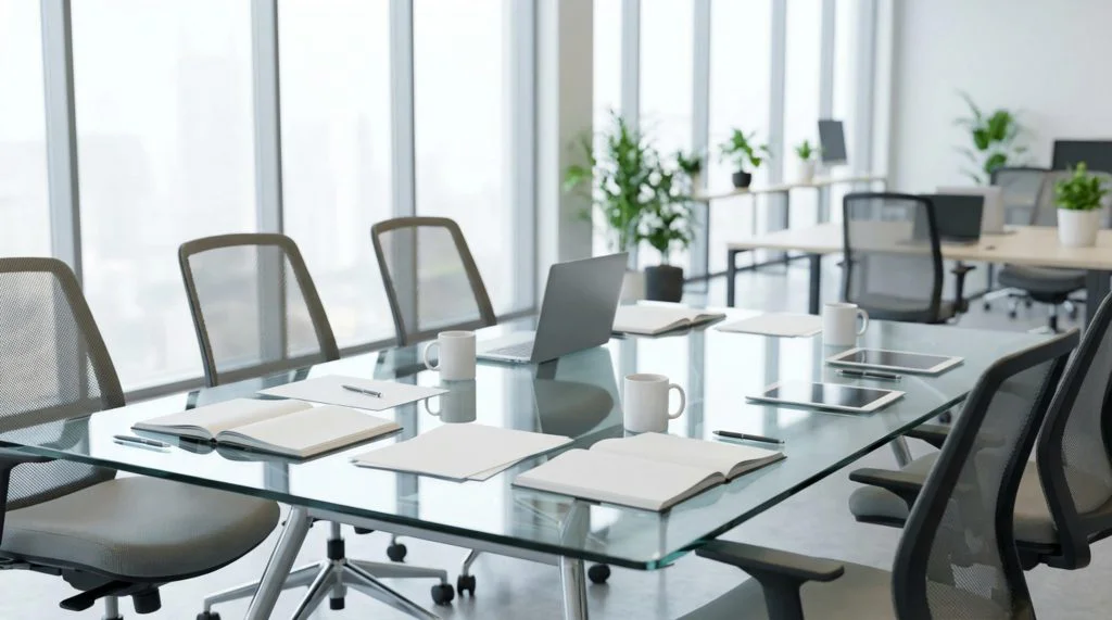 Commercial Glass Tops, Furniture & Conference Tables